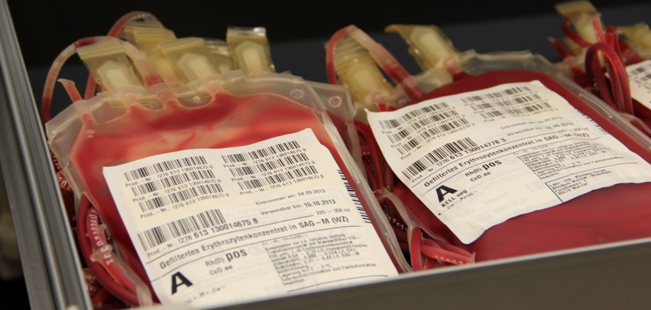 Beutel für Bluttransfusionen