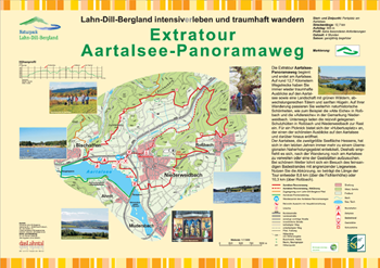 Karte Aartalsee-Panoramaweg